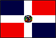 The flag of Dominican Republic