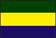 The flag og Gabonese Republic 