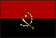 The flag of Republic of Angola