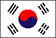 The flag of Republic of Korea