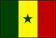 The flag of Republic of Senegal 