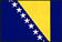 The flag of Bosnia and Herzegovina