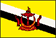 The flag of Brunei Darussalam