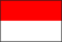 The flag of Republic of Indonesia