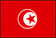 The flag of Republic of Tunisia